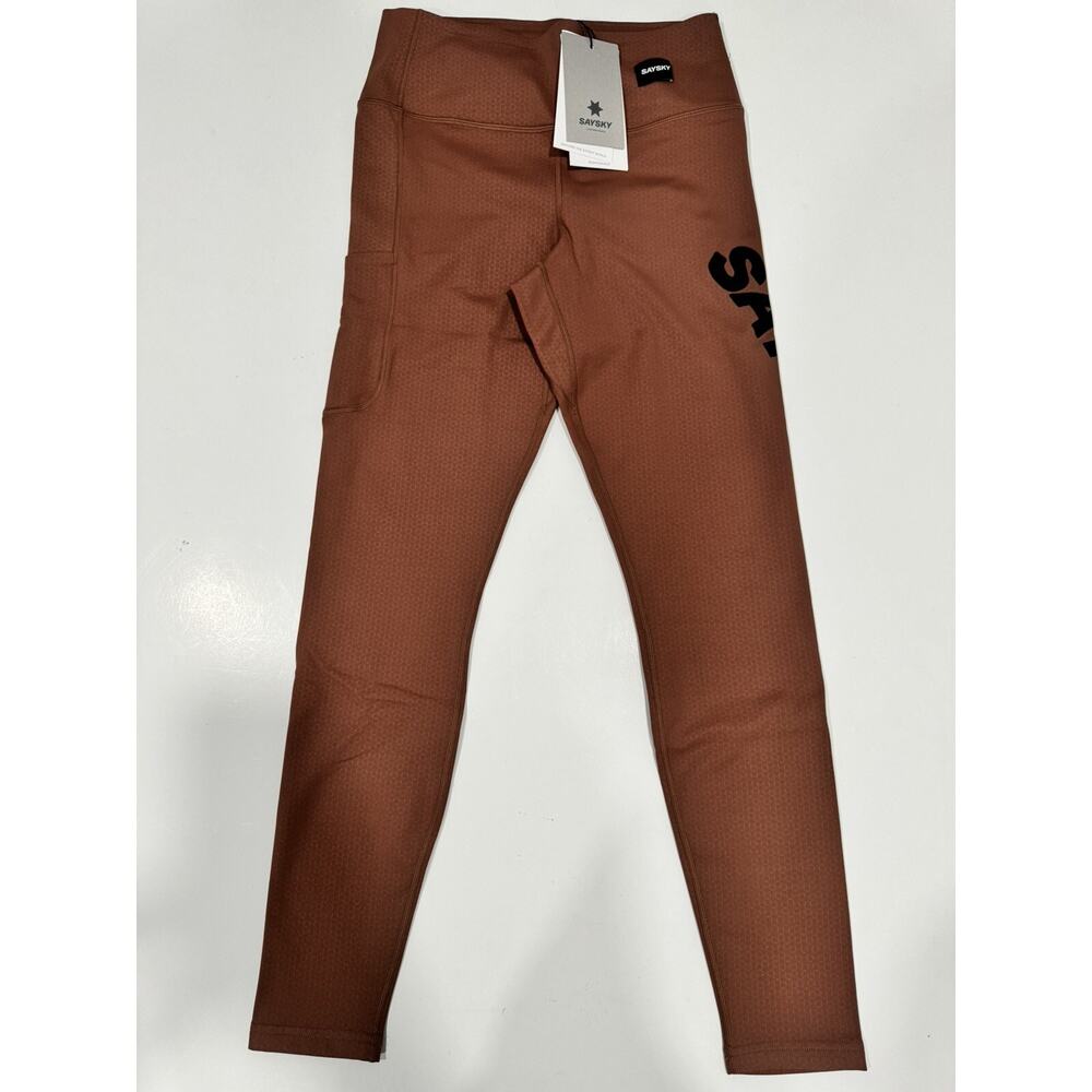 SAYSKY Women’s W Logo Pace + Long Tights Brown Medium